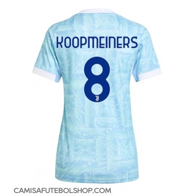 Camisa de time de futebol Juventus Teun Koopmeiners #8 Replicas 2º Equipamento Feminina 2025-26 Manga Curta Camisa de time de futebol Juventus Teun Koopmeiners #8 Replicas 2º Equipamento Feminina 2025-26 Manga Curta